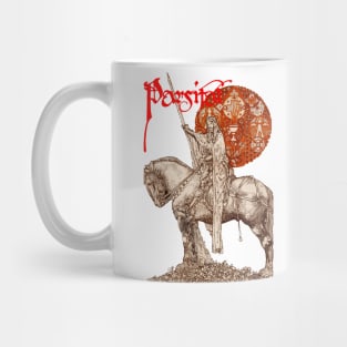 PERCEVAL LEGEND /QUEST OF HOLY GRAIL Red White Fantasy Mug